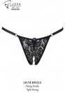 Luxxa Biancheria STRING CON FENDITURA E STRASS BLU 4