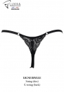 Luxxa Biancheria STRING CON FENDITURA E STRASS BLU 5