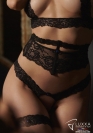 Luxxa Biancheria STRING NUDO CON STRASS BLU 2