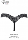 Luxxa Biancheria STRING NUDO CON STRASS BLU 5